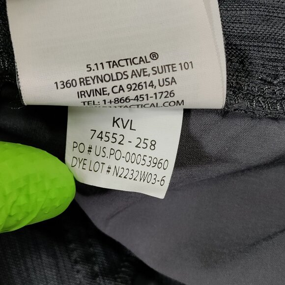 5.11 Tactical Pants Mens 34x32 Defender-Flex Flint Gray Stretch Work *FLAW - Picture 6 of 12
